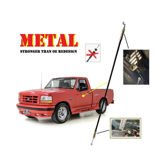 CF Advance For 92-99 Ford Bronco Pickup F-Series F-150 F-250 F-350 Front Left or Right Inside Door Latch Cable Metal 924-300 1992 1993 1994 1995 1996 1997 1998 1999