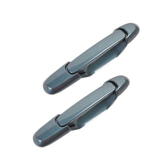 CF Advance For 98-03 Toyota Sienna Rear Left and Right Outside Exterior Door Handle Without Keyhole Sailfin Blue Pearl 8N7 Pair Set 2pcs 1998 1999 2000 2001 2002 2003