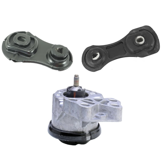 CF Advance Compatible with 10-18 Ford Flex Taurus Police Interceptor Sedan Lincoln MKS MKT 3.5L Engine Motor Mount Set 3PCS A5771 A5568 A5569 2010 2011 2012 2013 2014 2015 2016 2017 2018