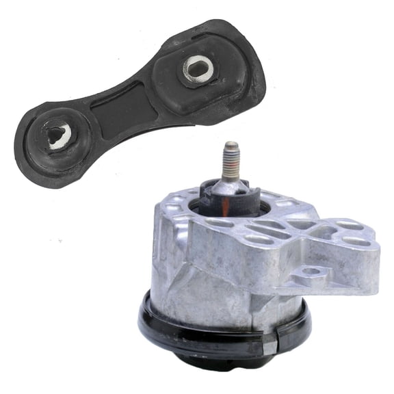 CF Advance Compatible with 10-19 Ford Flex Taurus Police Interceptor Sedan Lincoln MKS MKT 3.5L Engine Motor Mount Set 2PCS A5771 A5568 2010 2011 2012 2013 2014 2015 2016 2017 2018 2019