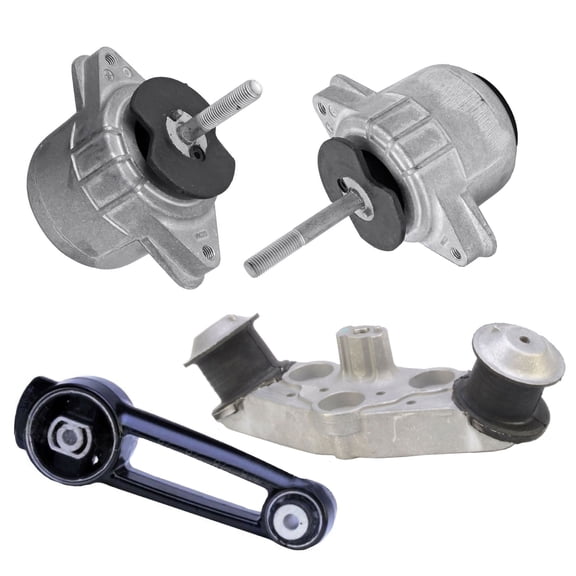 CF Advance Compatible with 11-16 Porsche Panamera 3.0L 3.6L Engine Motor and Automatic Transmission Mount Set 4PCS 10003 A6989 9970 9971 2011 2012 2013 2014 2015 2016