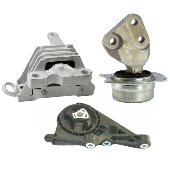 CF Advance Compatible with 13-16 Buick Lacrosse Regal Chevrolet Impala Malibu 2.4L 2.5L Engine Motor and Automatic Transmission Mount Set 3PCS A5537 A5501 A5711 2013 2014 2015 2016