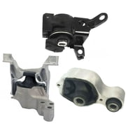CF Advance Compatible with 14-17 Mazda 3 / 3 Sport 6 CX-5 2.5L L4 Front Rear Engine Motor and Transmission Mount Set of 3PCS A4446 A4445 A4438 2014 2015 2016 2017