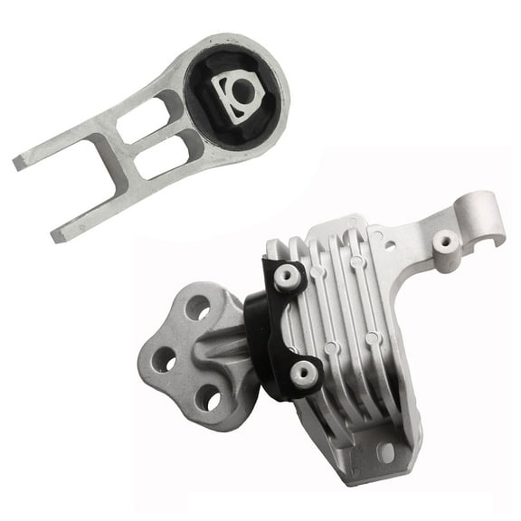 CF Advance Compatible with 14-19 Chrysler 200 Jeep Cherokee 2.4L Rear Engine Motor and Automatic Left Transmission Mount Set of 2PCS 203308 203380 2014 2015 2016 2017 2018 2019