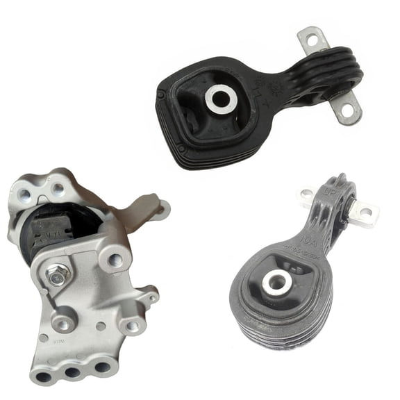 CF Advance Compatible with 17-19 Honda CR-V 1.5L 2.4L Engine Motor Mount for Automatic Transmission with Bracket Set 3PCS 10093 10064 9798 2017 2018 2019