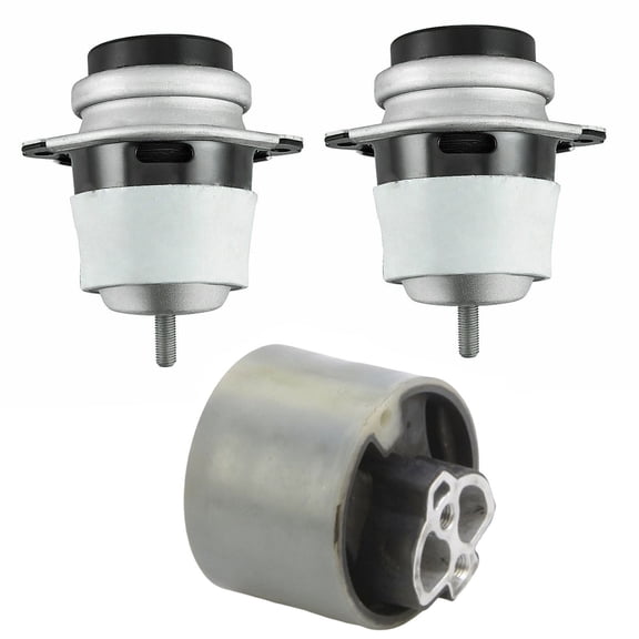 CF Advance Compatible with 2004-2015 Audi Q7 Volkswagen Touareg 3.0L 3.2L 3.6L 4.2L 4.9L Front Left and Right Engine and Trans Mount Set 3PCS A6987 A6987 A4936