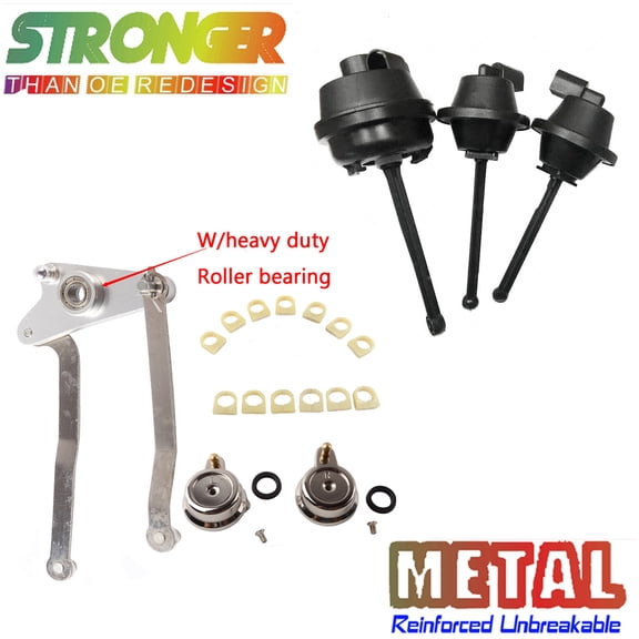 CF Advance Compatible with 2005-2011 Mercedes-Benz C230 C280 C300 C350 CLK350 E350 GLK350 GL450 ML350 R350 SLK280 SLK350Metal Intake Manifold Air Flap Runner with Bearing Repair Kit Set of 19PCS