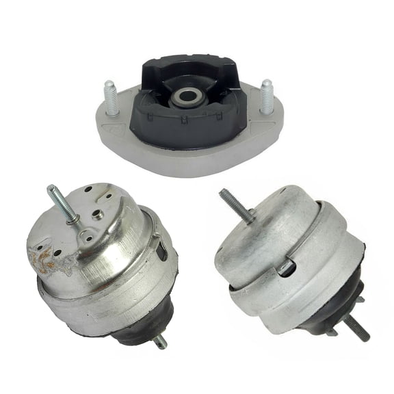 CF Advance Compatible with Audi 02-06 A4 1.8L FWD, 02-05 A4 Quattro 1.8L AWD Engine Motor and Transmission Mount Set 3PCS A6967 A6922 A6937 2002 2003 2004 2005 2006