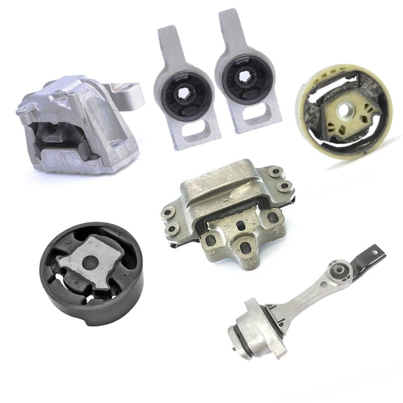 CF Advance Compatible with Audi TT Quattro 2008-2009 3.2L Coupe Engine Motor and Automatic Transmission Mount Set 7PCS A6978x2 A4925 A6966 A4905 A6935 A6960HY