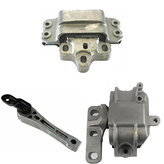 CF Advance Compatible with Audi Volkswagen 2009-2015 A3 Beetle Jetta Passat 2.0L Engine Motor, Transmission and Torque Strut Mount Set 3PCS A6981 A6960HY A6962
