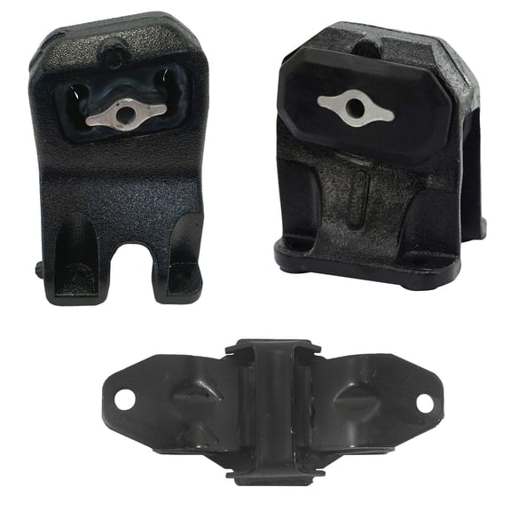 CF Advance Compatible with Dodge 02-05 Ram 1500 2500 4.7L Front Left, Front Right and Rear Transmission Mount Set 3PCS A5834 A5835 A5291 2002 2003 2004 2005