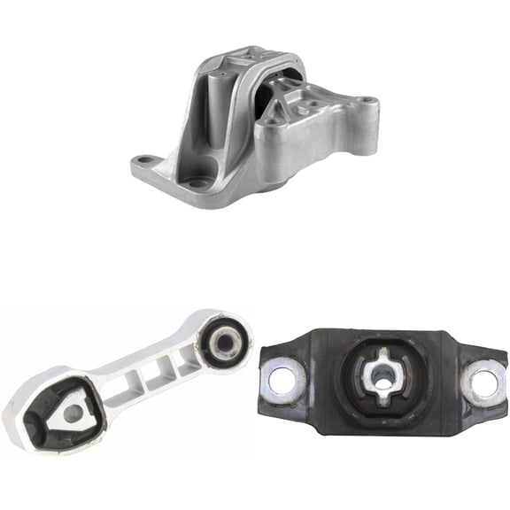 CF Advance Compatible with Fiat 12-18 1.4L Turbocharged Engine Motor and Transmission Mount Set 3PCS A5639 A5645 A5660 2012 2013 2014 2015 2016 2017 2018