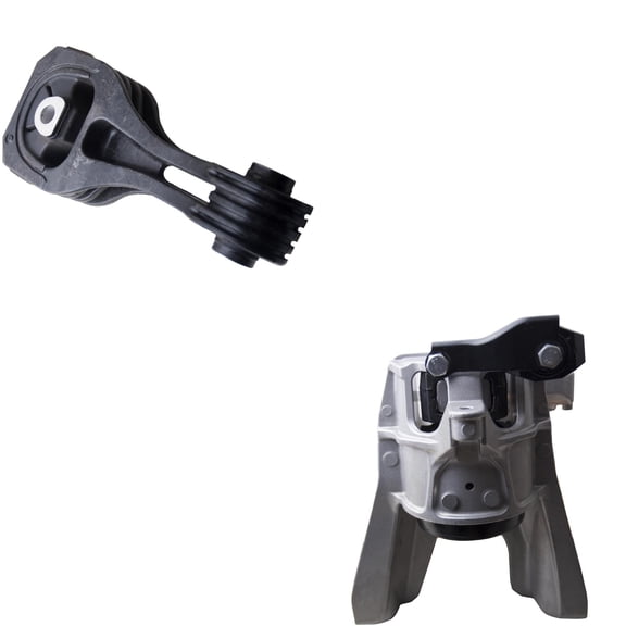 CF Advance Compatible with Honda 16-21 Civic 1.5L 2.0L CVT Right Engine Mount and Rear Lower Torque Strut Mount Set 2PCS 2016 2017 2018 2019 2020 2021