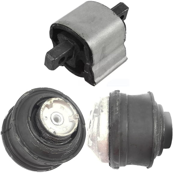 CF Advance Compatible with Mercedes-Benz 10-13 S400 3.5L Front Left, Right and Rear Automatic Transmission Mount Set 3PCS A70066 A7060x2 2010 2011 2012 2013