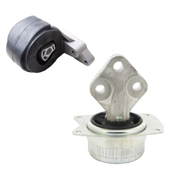 CF Advance Compatible with 10-11 Cadillac SRX 2.8L Left and Rear Transmission Mount for Automatic Set 2PCS A5538 A5657 2010 2011