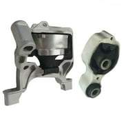 CF Advance Compatible with 14-17 Mazda 3 6 CX-5 2.5L Rear Engine Torque Strut and Front Motor Mount Set 2PCS A4445 A4446 2014 2015 2016 2017
