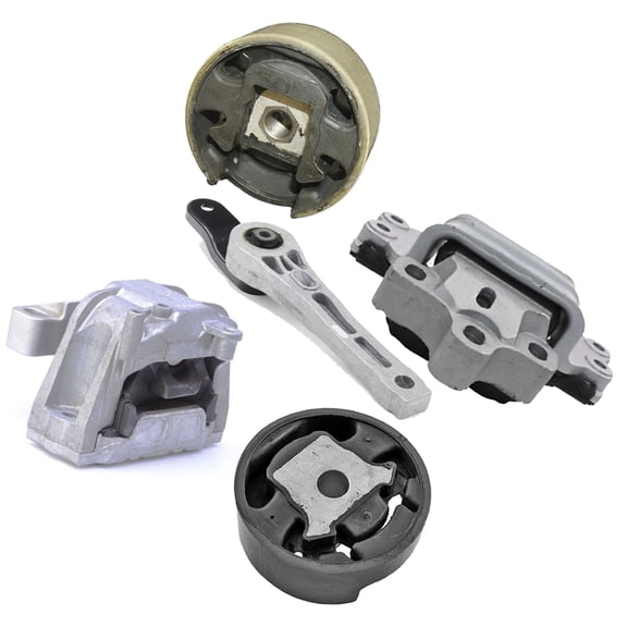 CF Advance Compatible with Volkswagen CC, Passat CC 2009-2017 3.6L Engine Motor and Transmission Mount Set 5PCS A4905 A4909 A4917 A6966 A6969