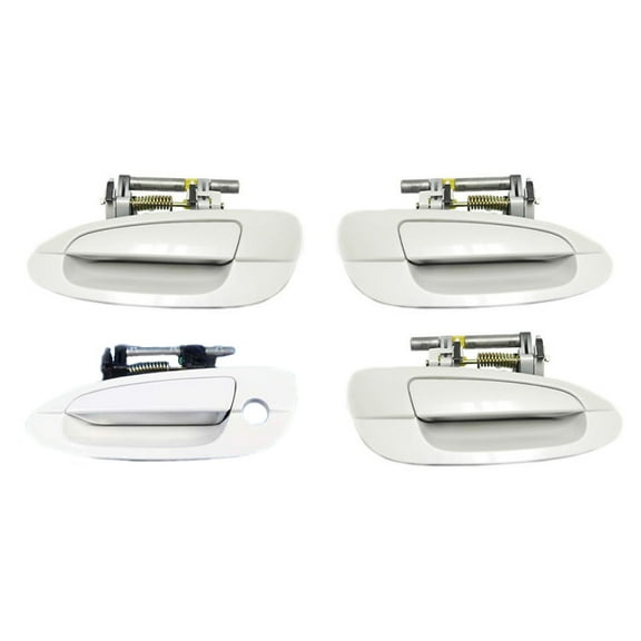 CF Advance For 02-06 Nissan Altima QX3 Satin White Pearl Set 4PCS Outside Door Handle 2002 2003 2004 2005 2006