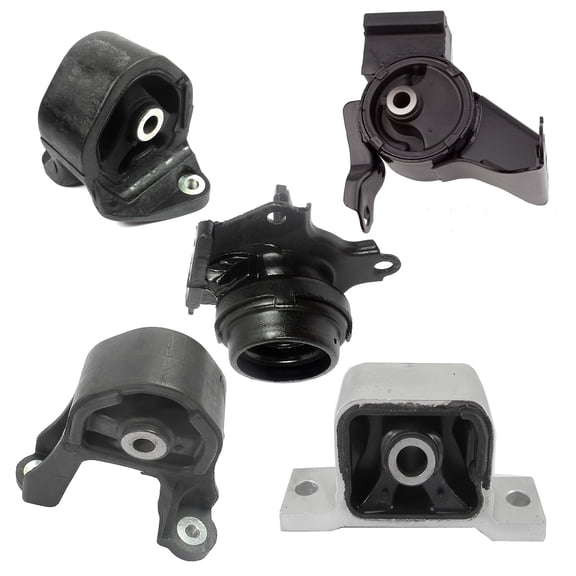 CF Advance For 03-06 Honda Element 2.4L 4WD Engine Motor and Automatic Transmission Mount Set of 5PCS 2003 2004 2005 2006 4504 4573 6597 65006 65010