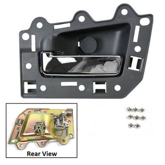 CF Advance Rear Left Inside Door Handle BJ0007-NS For 2005 Jeep  Gray Chrome Bolt