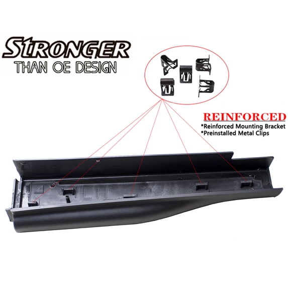 CF Advvance For 08-16 Ford F-250 F-350 F-450 Super Duty Left Side Upgarded Flex Step Tailgate Molding Trim Cap 8C3Z-9941019-AA 2008 2009 2010 2011 2012 2013 2014 2015 2016