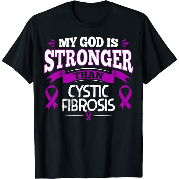 CF Awareness Ribbon Gift for Cystic Fibrosis Patients T-Shirt