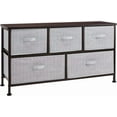 thumbnail image 1 of CF  Extra Wide Fabric 5-Drawer Storage Organizer Unit for Closet, Bronze, 1 of 6