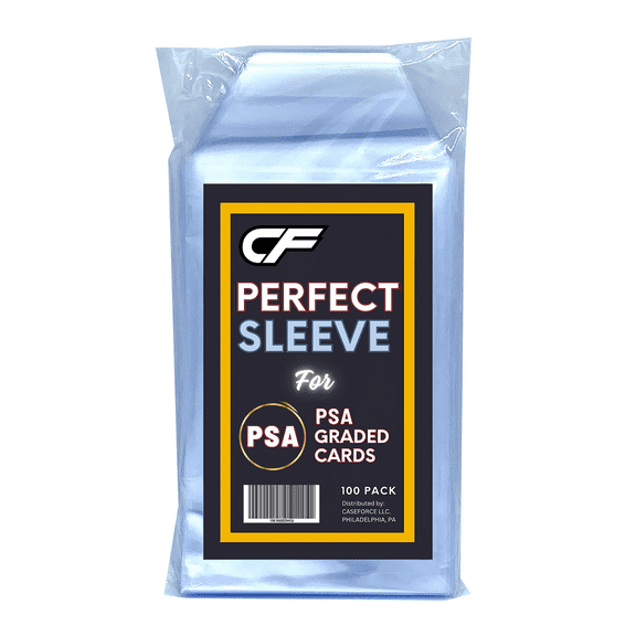 CF Graded Card Sleeves (100 Count) - Perfect Fit for PSA/CGC Graded Cards - Resealable