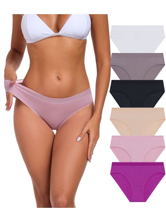 Modal Underwear Supersoft Hipster Panties for Women Breathable & Stretch Ladies Bikini Underpants Comfortable Undies 6 Pack(6A,3XL)