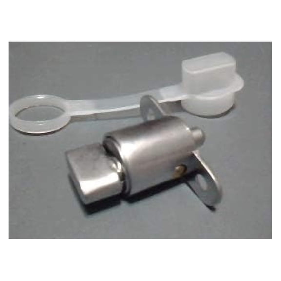 CF Shutter Lock Kit - Thumb Turn Replacement for Accordion & Centerfold Storm Shutters - PS Series - Silver - 1-3/8" Hole Spacing