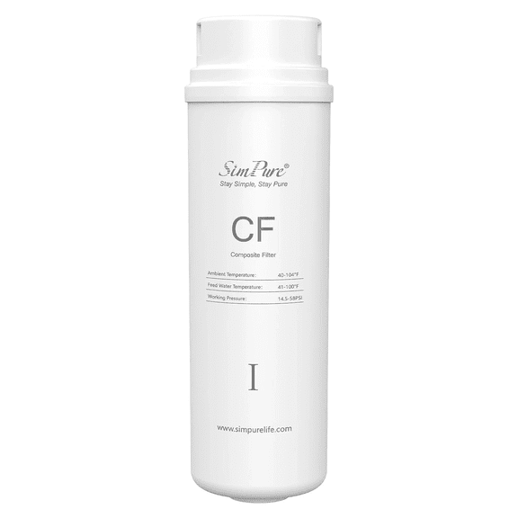 CF Water Filter Replacement Cartridge for SimPure Q3-600 Reverse Osmosis Water Filter System