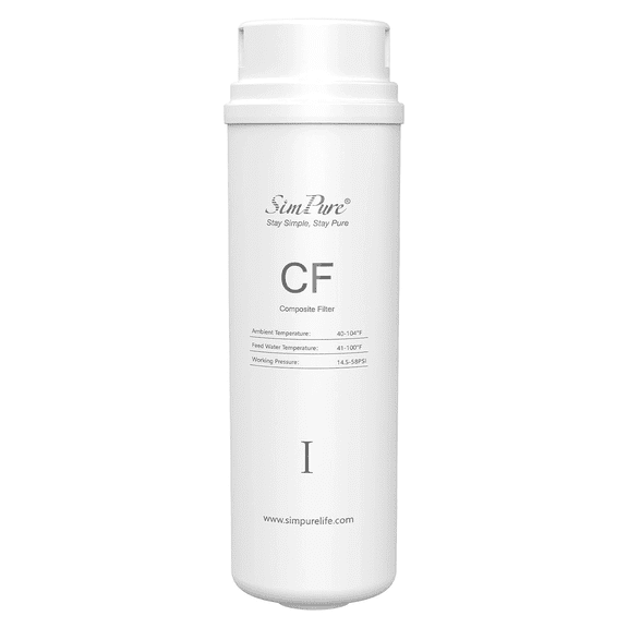 CF Water Filter Replacement Cartridge for SimPure Q3-600 Reverse Osmosis Water Filter System