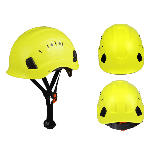 CF06 Construction Safety Helmet ABS Hard Hat Adjustable Ventilation System Hardhats Industrial Work Head Protection for Men Certified ANSI/ISEA Z89.1(Fluorescent yellow)