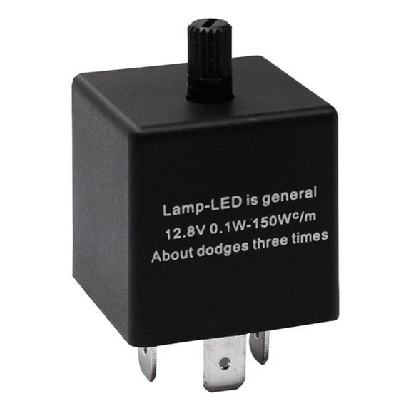 CF13 3 Pin Adjust 12V LED Flasher Relay - Car Turn Signal Indicator, Speed Adjustable