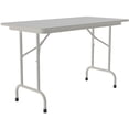 thumbnail image 1 of Correll 24"W x 48"D Melamine Top Folding Table in Gray Granite, 1 of 3