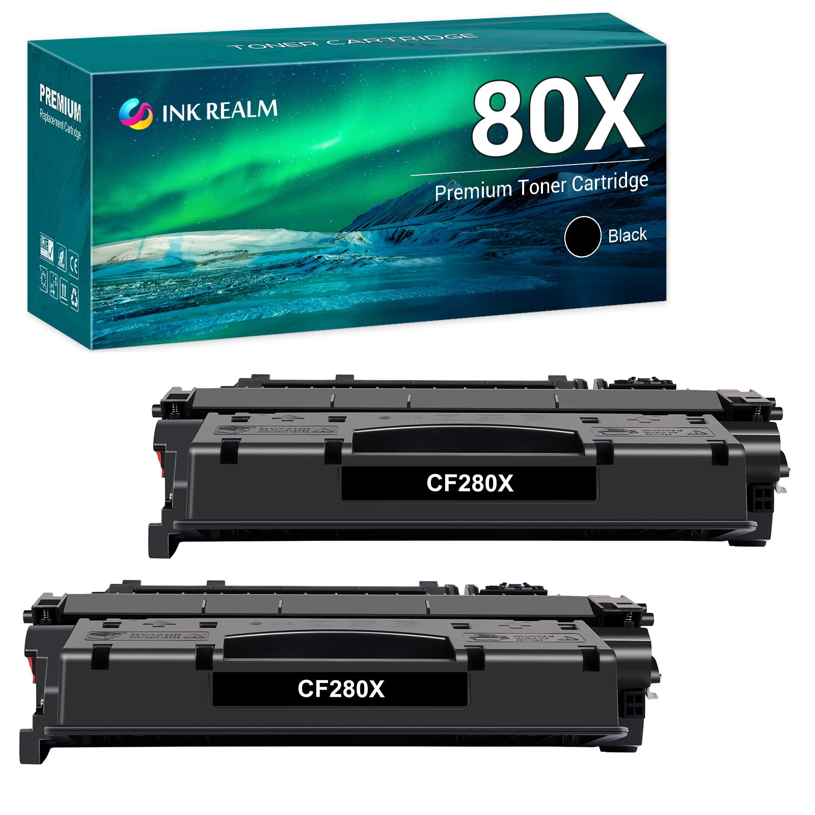 CF280X 80X 80A Black Toner Cartridges Compatible for HP 80X CF280X 80A ...