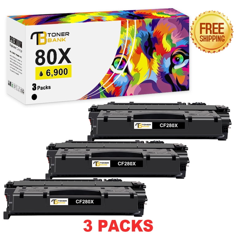 80A Black Toner Cartridges 2-Pack - Replacement For HP Laser 400 M401, MFP M425 Series Printers 4 thumbnail image