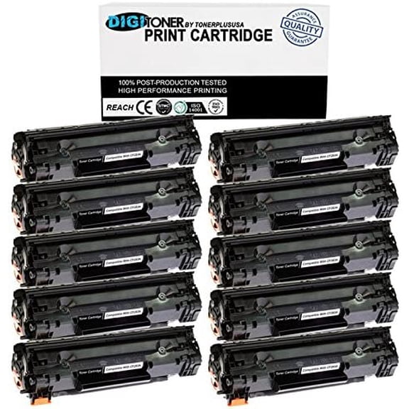 CF283A Toner Cartridge Replacement for HP CF283A Toner Cartridge Compatible for hp Laserjet Pro MFP M125 M125a M125nw M127fn M127fs M127fw M201dw M201n M225dn M225dw Printers (10 Pack)