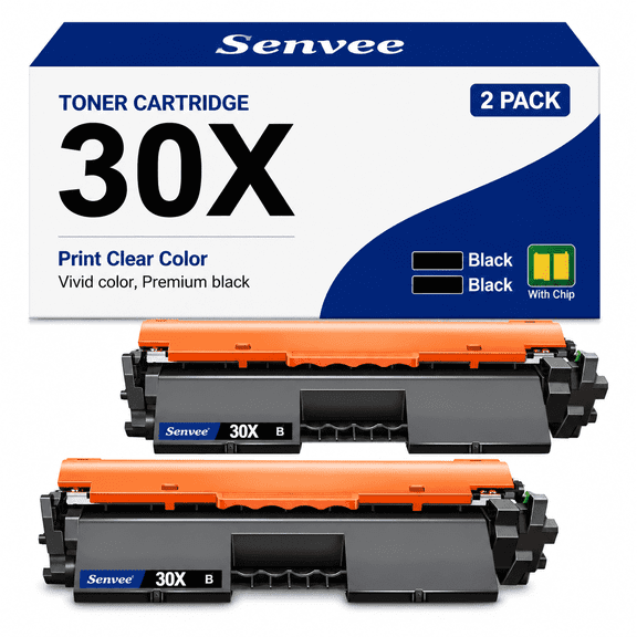 30X CF230X Toner Cartridge Replacement Compatible for HP 30X CF230X for HP Pro MFP M227fdw M203dw M227fdn M203dn M227sdn M203d M203 Printer Ink (Black, 2-Pack)