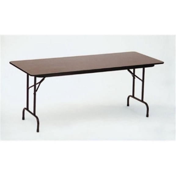 CF3672M Melamine Top Folding Table - WALNUT - 74 x 38 x 3 in.