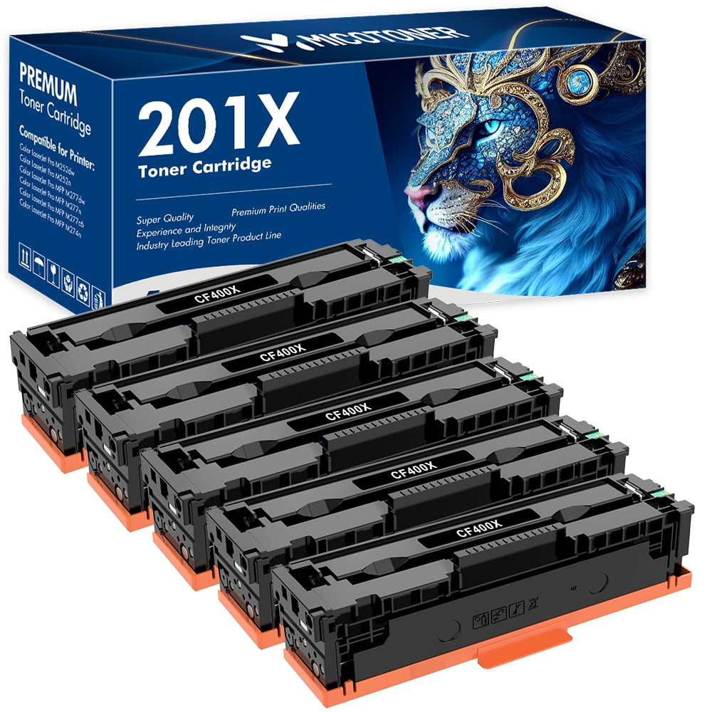 TRUE IMAGE Compatible Toner Cartridge Replacement For HP 201X CF400X 201A CF400A M252 Color Laserjet Pro MFP M277dw M277 M277n M277c6 M252dw M252n Ink Printer (Black, 2-Pack) Price In Saudi Arabia - View #9
