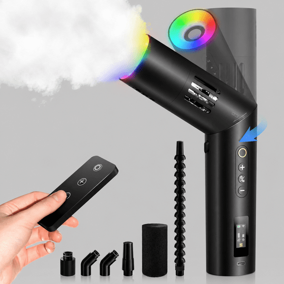 40W Handheld Fog Machine with Remote & RGB Light for Photography Halloween Portable