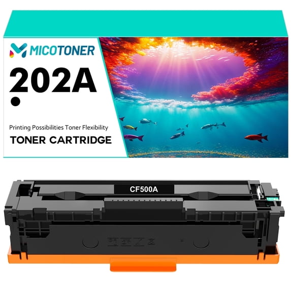 CF500A 202A 1-Pack Compatible Toner Cartridge for CF500A 202A Color LaserJet Pro M254dw M254dn M254nw Printer (Black)
