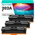 thumbnail image 1 of CF500A 202A 3-Pack Compatible Toner Cartridge for HP CF500A 202A Color LaserJet Pro M254dw M254dn M254nw Printer (Black), 1 of 10