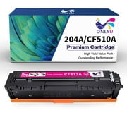 CF510A 204A Toner Cartridge 1-Pack Compatible for HP Color Pro M154 M154a M154nw MFP M180n M180nw M181fw M180 M181 Series Printer, Magenta, ONLYU