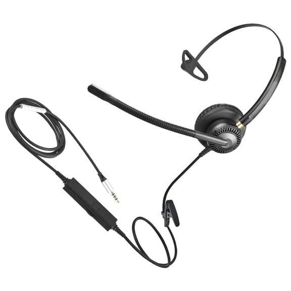 CF71 Monaural Earphone USB Microphone Single ear Headset Phone for Representatives