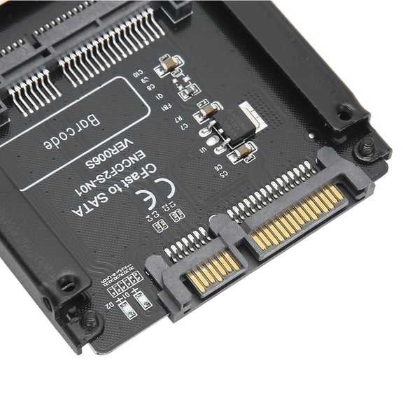 CFAST 2.0 to SATA3.0 Riser Adapter Card for Desktop PC - Black ABS