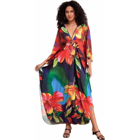 Caftans for Women Plus size Beach Maxi Dresses Swimsuit Cover Up Kaftan Swimwear