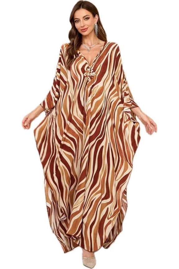 Kaftan Dresses for Women Plus Size Moo Moo Loungewear Long Caftan Swimsuit Bathing Suit Cover Up