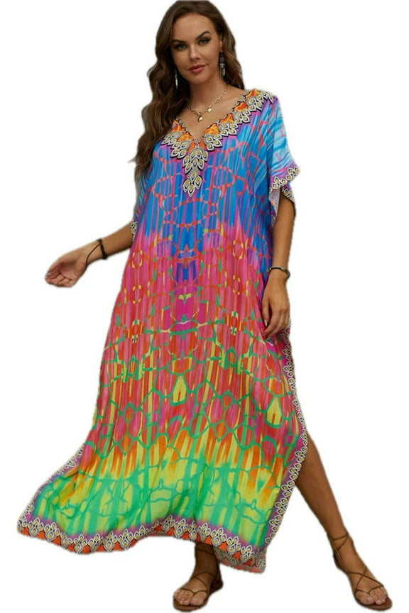 Women Kaftan Dresses Plus Size Moo Moo for WomenCover ups Summer Dress Maxi Long Caftan Swimsuit Bathing Suit Cover Up
